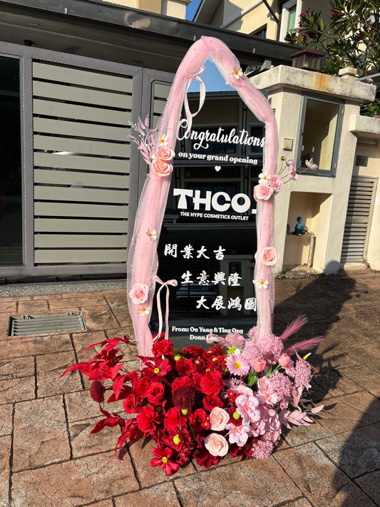 Opening Big Mirror Flower stand
