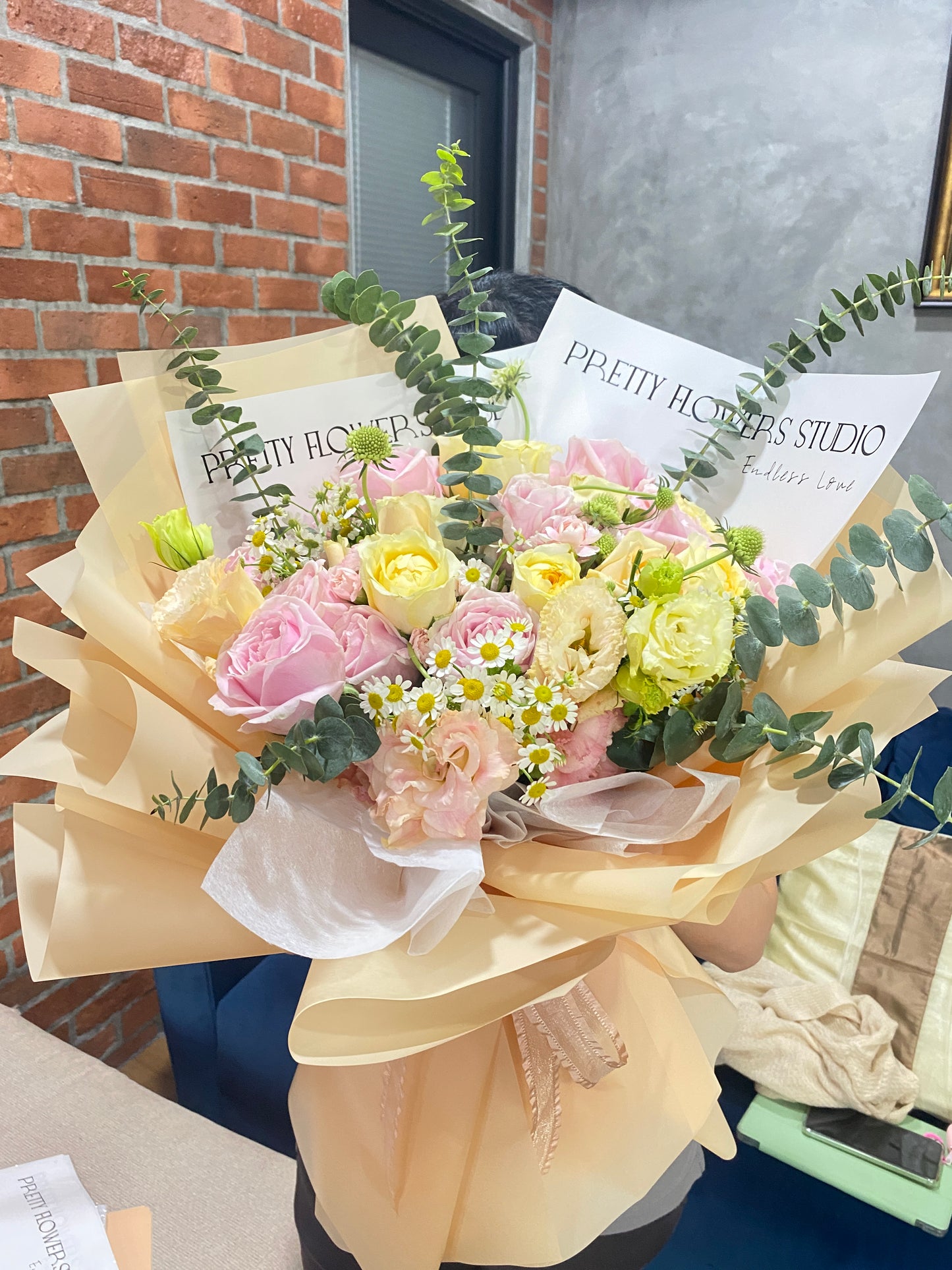 Pastel Bliss Fresh Bouquet - Roses