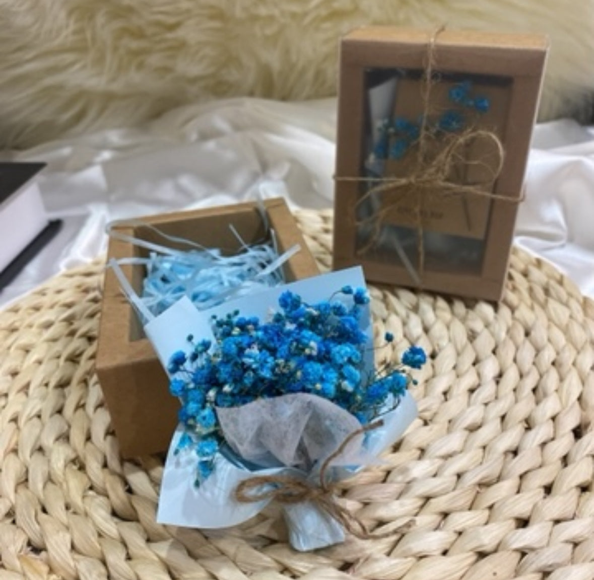 XS Mini Baby Breath Bouquet with Box