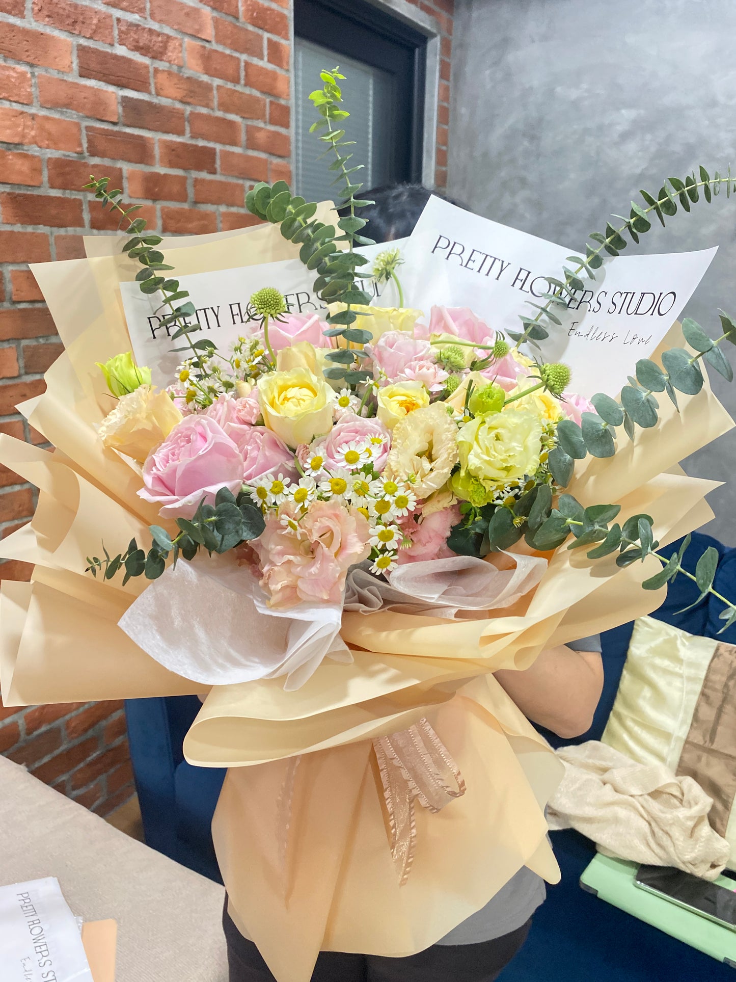 Pastel Bliss Fresh Bouquet - Roses