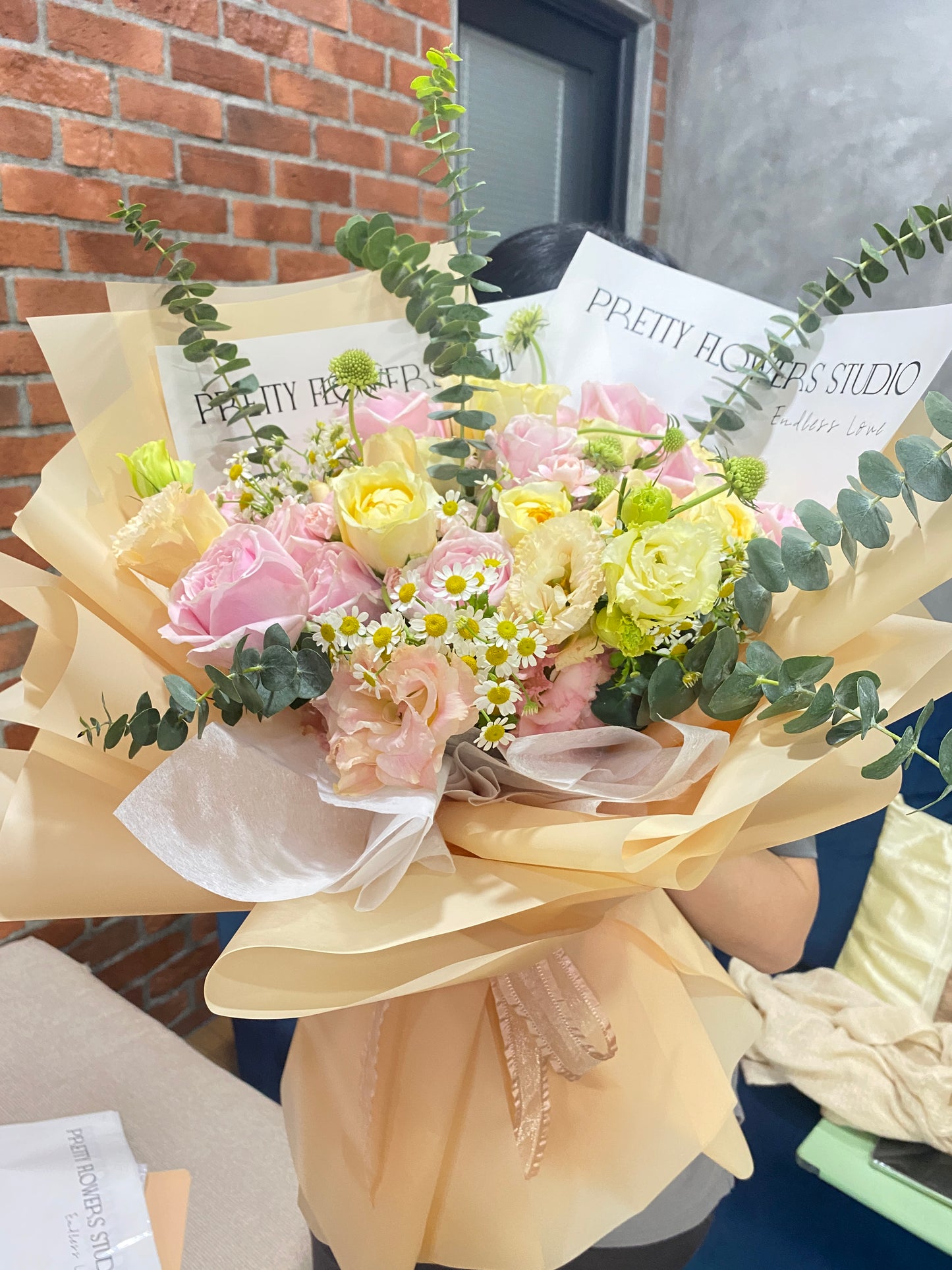 Pastel Bliss Fresh Bouquet - Roses