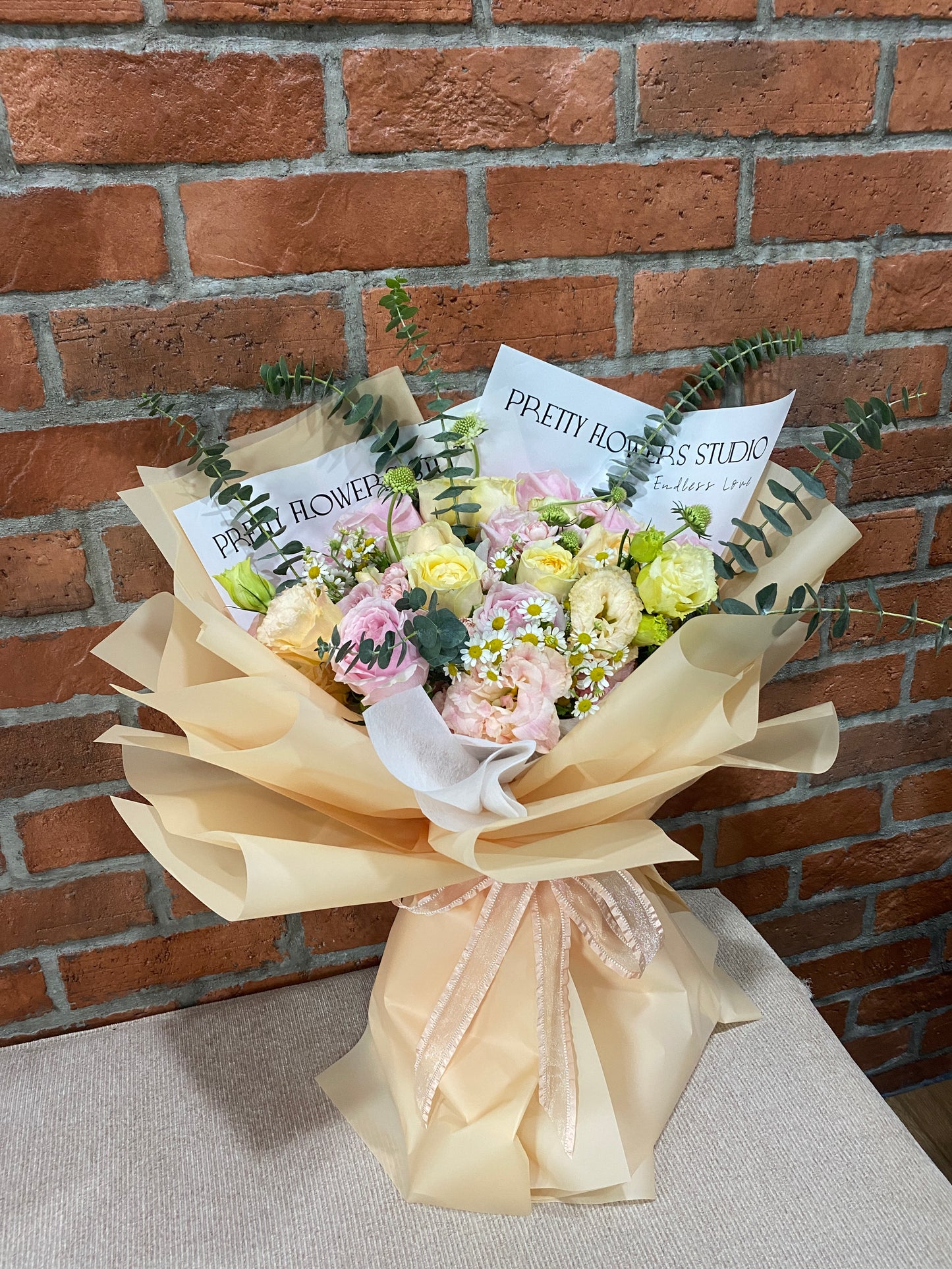 Pastel Bliss Fresh Bouquet - Roses