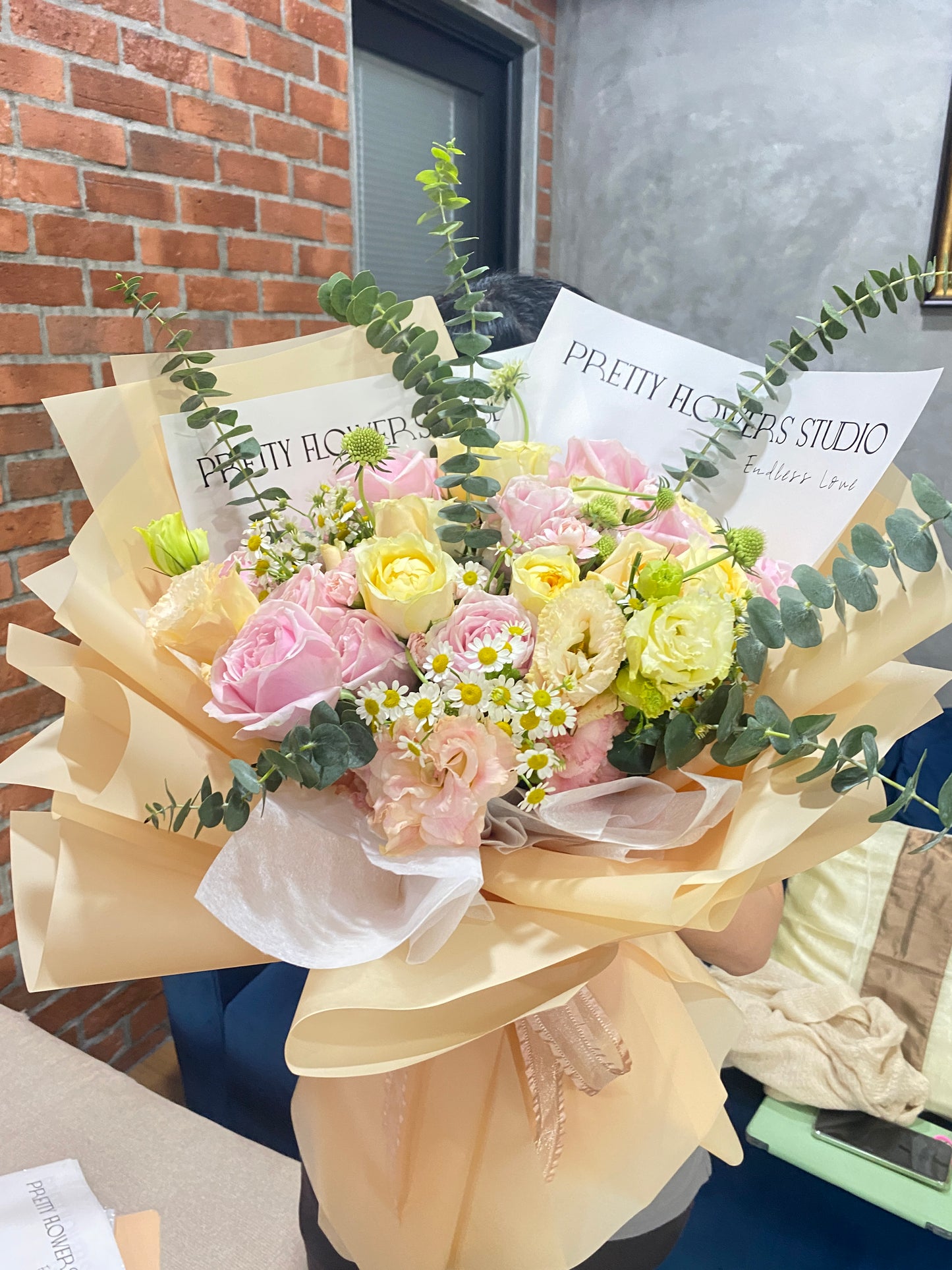 Pastel Bliss Fresh Bouquet - Roses