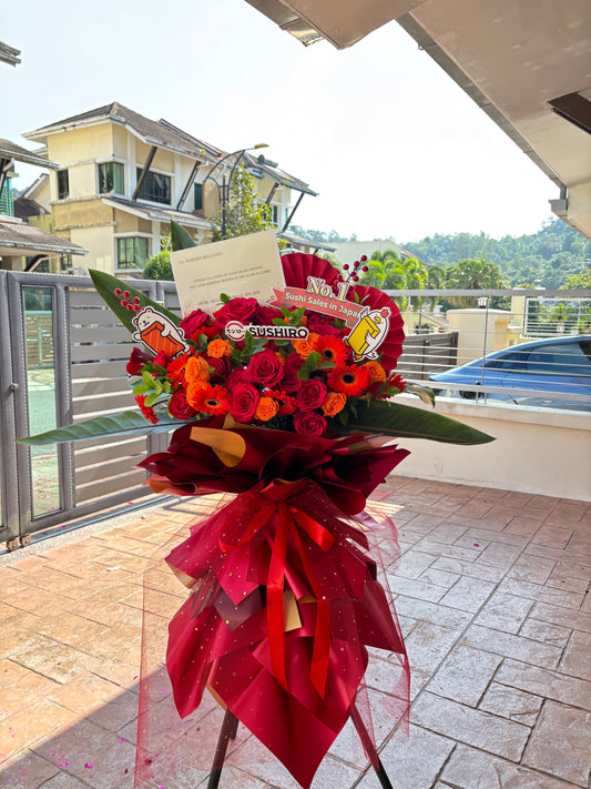 Opening Flower Stand - With Cartoon Pops