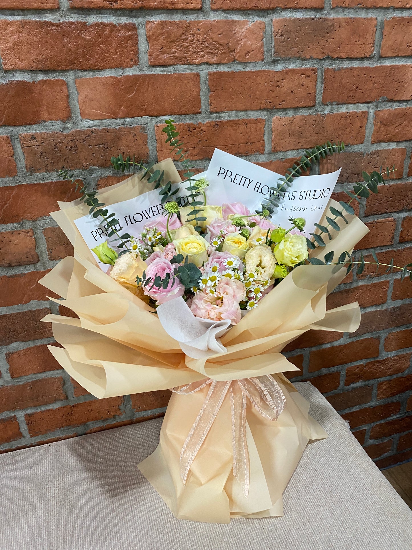 Pastel Bliss Fresh Bouquet - Roses