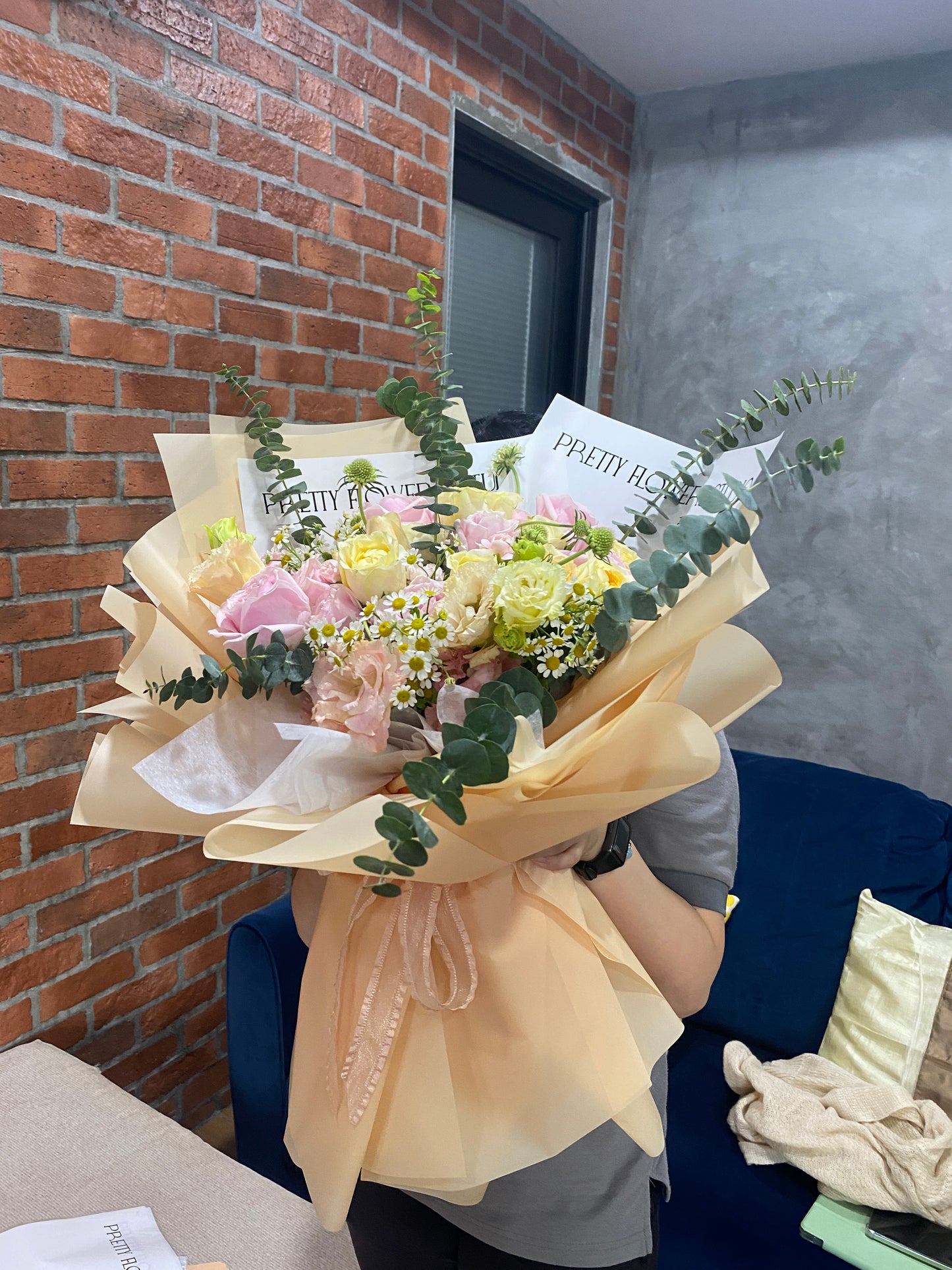 Pastel Bliss Fresh Bouquet - Roses