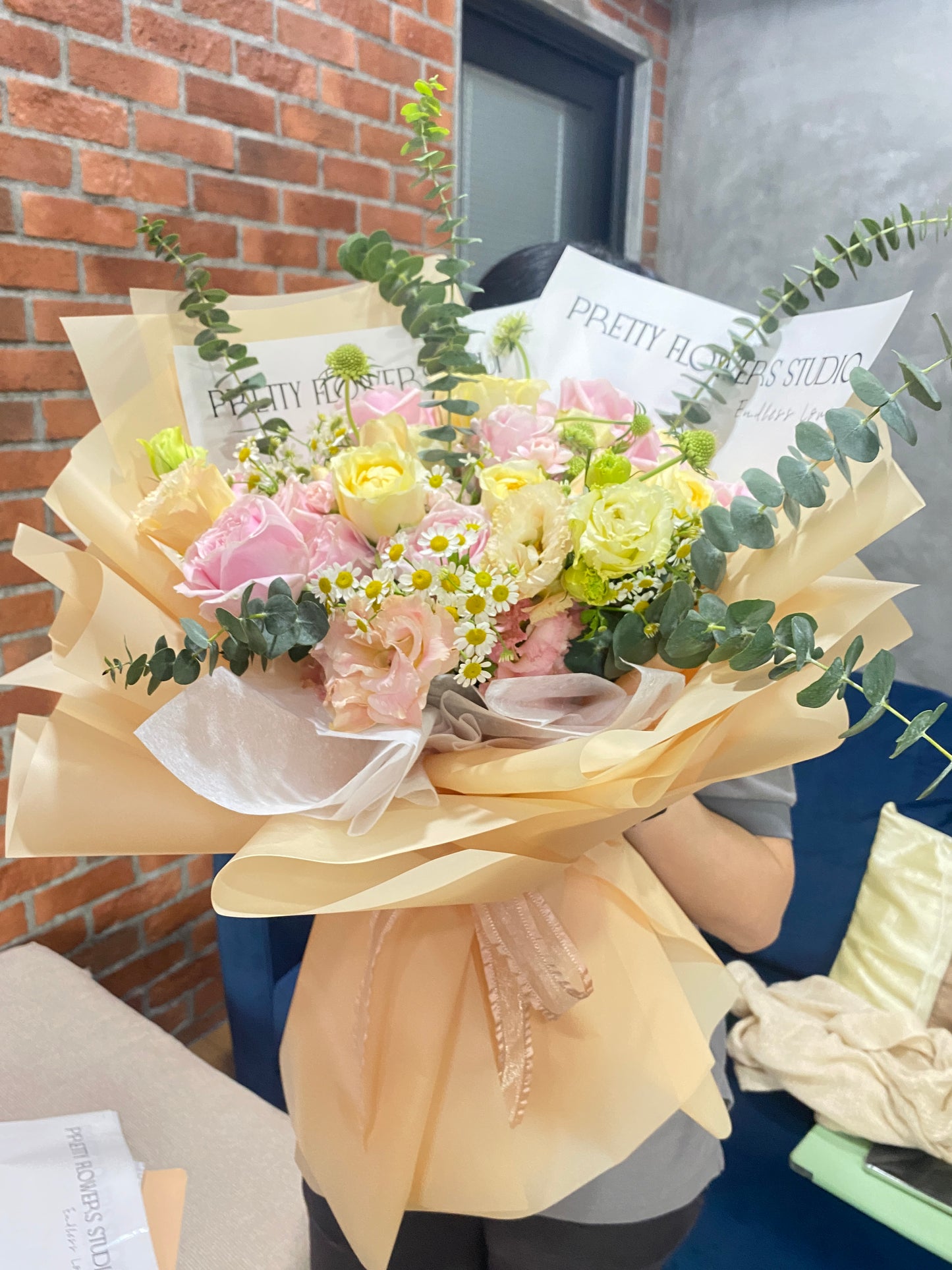 Pastel Bliss Fresh Bouquet - Roses