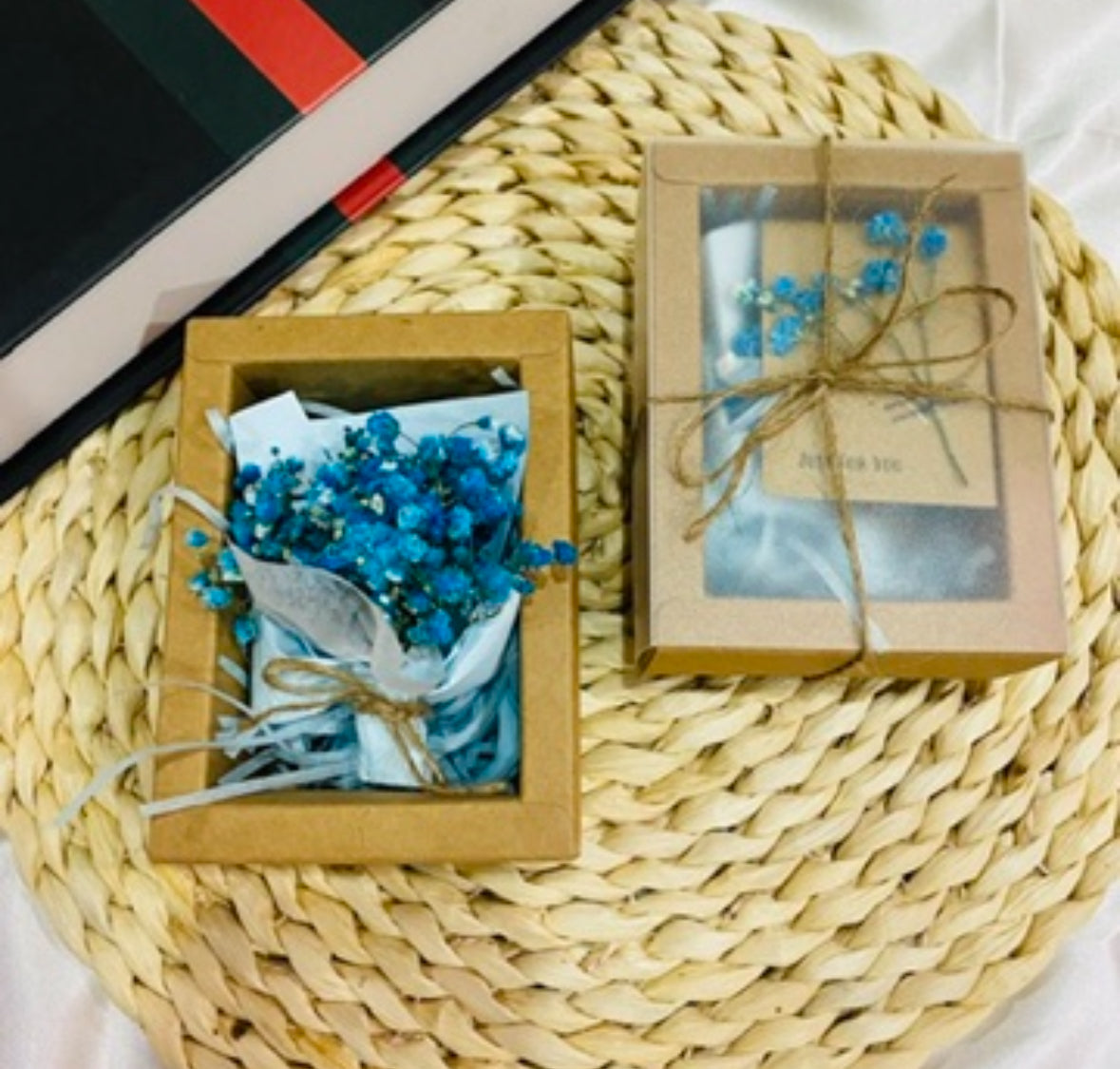 XS Mini Baby Breath Bouquet with Box